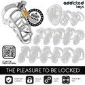 Addicted Toys Silver Lock S - metalowy system kontroli intymnej, rozmiar S ADDICTED
