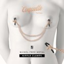 Coquette Chic Desire Fantasy - Metalowe zaciski na sutki z łańcuszkiem, nikiel-free COQUETTE