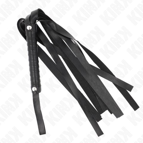 KINK Czarny Bicz Szeroki Ogon 48,5 cm Skorzany Model Flogger KINK
