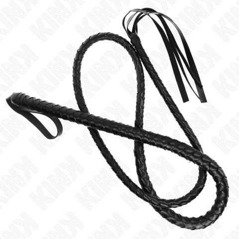 KINK Czarny Długi Bicz Skorzany 210 cm - Model Snake Whip KINK