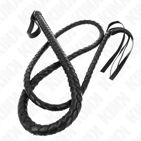 KINK Czarny Długi Bicz Skorzany 210 cm - Model Snake Whip KINK