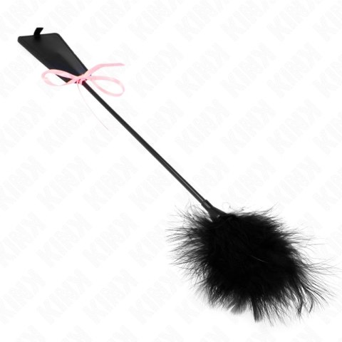 KINK Duster z Piorkiem i Rożową Kulą, Wstążkowy, 49 cm KINK