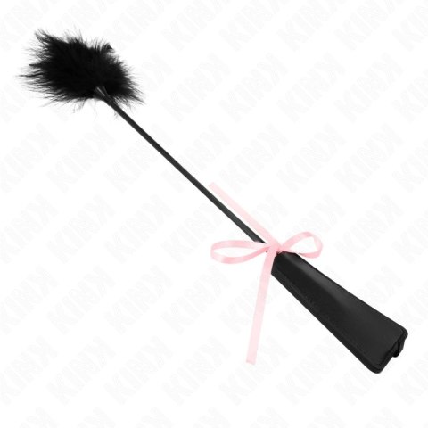 KINK Duster z Piorkiem i Rożową Kulą, Wstążkowy, 49 cm KINK