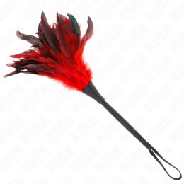 KINK Feather Duster Red - Laska z Czerwonym Piorem 36 cm KINK