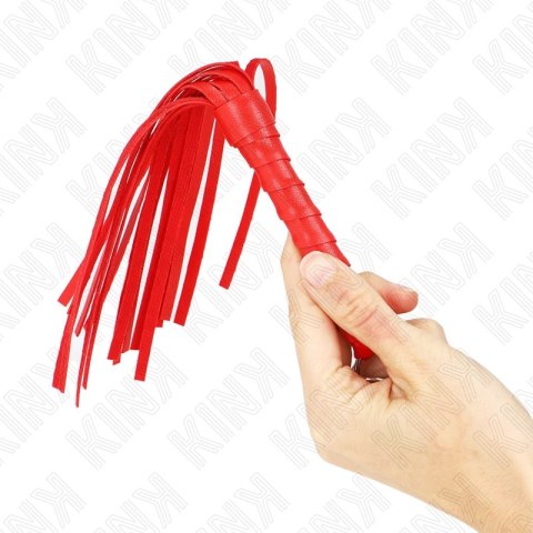 KINK Mini Bat Red 28 cm - kompaktowy bat skorzany, czerwony KINK