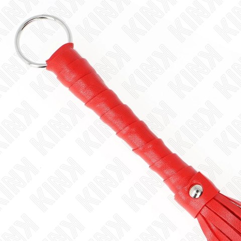 KINK Mini Bat Red 28 cm - kompaktowy bat skorzany, czerwony KINK