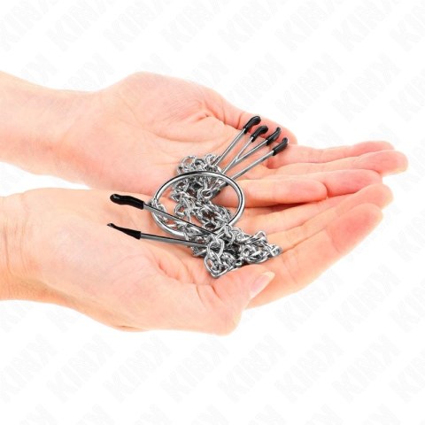 KINK Model 1 - Potrojne zaciski z łańcuchem, metalowa konstrukcja KINK