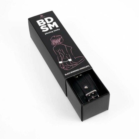 Secret Play Kolekcja Bondage Czarny Zestaw Mankietow 23x6 cm SECRETPLAY