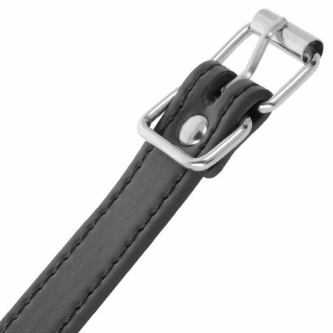 Darkness Pierścień Regulowany z Paskiem Metalowym Bez Niklu, Czarny DARKNESS