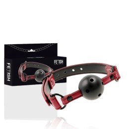 Fetish Submissive Dark Room regulowany pasek z oddychającą kulą FETISH SUBMISSIVE