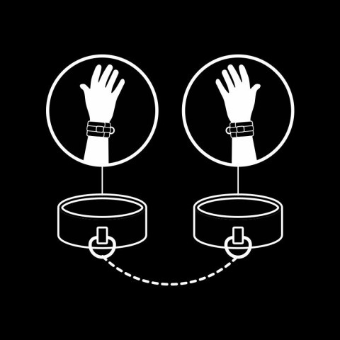 Fetish Submissive Kajdanki Wegańskie z Neoprenową Wyściołką, Regulowane FETISH SUBMISSIVE