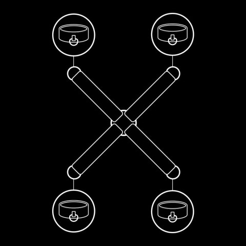 Fetish Submissive uprząż wegańska, regulowana, czarna, Submissive FETISH SUBMISSIVE