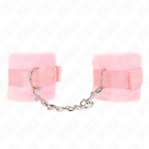 KINK Futerko Wrist Cuffs Rożowe - Komfortowe mankiety 30x7 cm KINK
