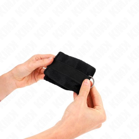 KINK Futro do mankietow czarne 30x7 cm - komfort i styl dla początkujących KINK