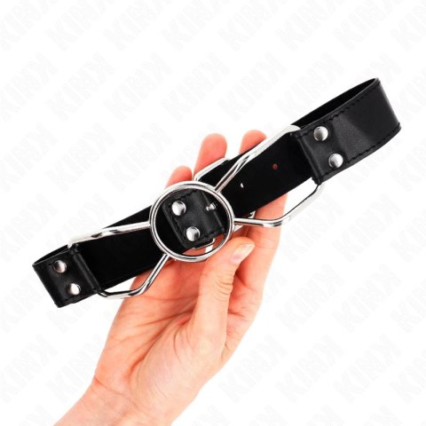 KINK Gag Klejn Pajak 60x3 cm M 4,5 cm - silikonowy, czarny, regulowany KINK