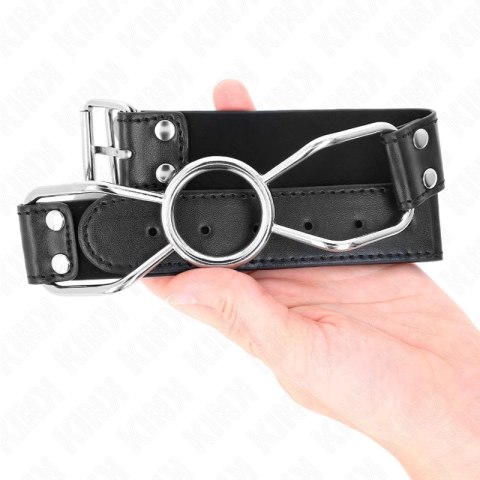 KINK Klejn Pajak S - anatomiczny gag silikonowy 3 cm, czarny KINK