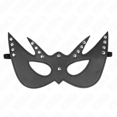 KINK Mask Nietoperza z Nitami 23x15 cm Skorzana Czarna Regulowana KINK