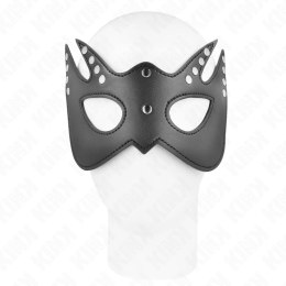 KINK Mask Nietoperza z Nitami 23x15 cm Skorzana Czarna Regulowana KINK