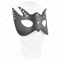 KINK Mask Nietoperza z Nitami 23x15 cm Skorzana Czarna Regulowana KINK