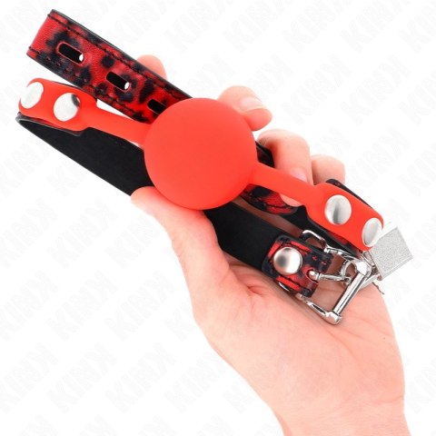 KINK Model 2 Silikonowa Kula 4 cm z Klincem i Zamkiem 60x2 cm Czarna KINK