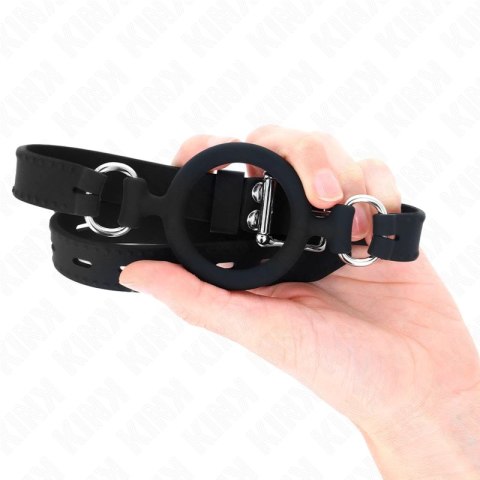 KINK Silikonowy O-Ring Gag 5 cm z regulowanym paskiem 56 cm KINK
