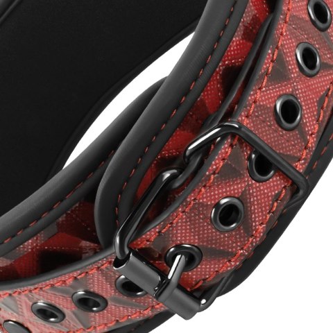 BEGME Premium Collar Red Edition z wegańskiej skory i neoprenu BEGME