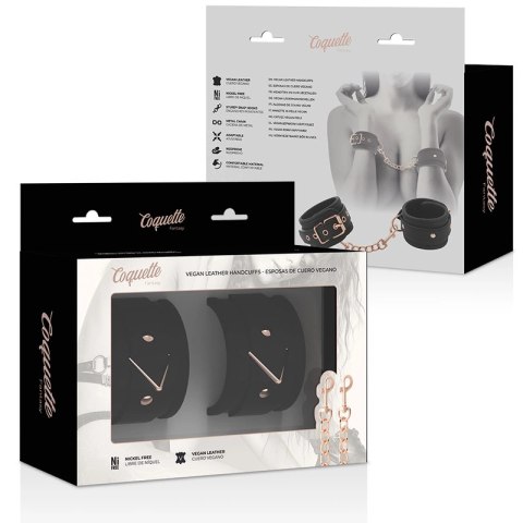 Coquette Chic Desire Fantasy - Kajdanki z wegańskiej skory neoprenowe, regulowane COQUETTE