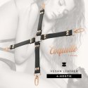 Coquette Chic Desire Fantasy krawat z wegańskiej skory, czarny COQUETTE