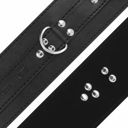 Darkness Kajdanki Skorzane Czarny Model Regulowany Metalowe Zapięcia DARKNESS