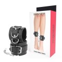 Darkness regulowane mankiety na kostki skora PVC czarne DARKNESS
