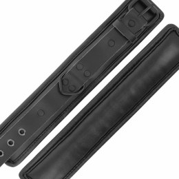 Darkness skorzane kajdanki regulowane czarne na ręce i kostki DARKNESS