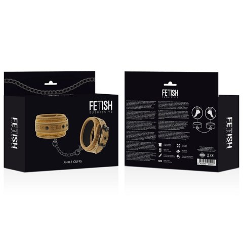 Fetish Submissive Origin neoprenowe mankiety na kostki, wegańska skora FETISH SUBMISSIVE