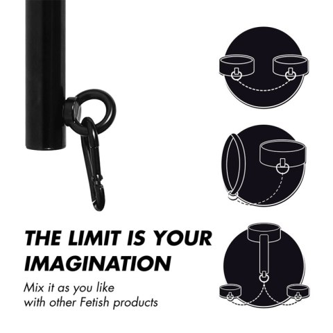 Fetish Submissive Regulowany Separator z 4 Elementami, 62 cm, Czarny FETISH SUBMISSIVE