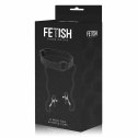 Fetish Submissive Ring Gag z zaciskami na piersi, skora wegańska FETISH SUBMISSIVE