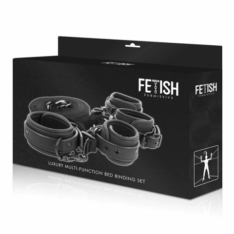 Fetish Submissive Zestaw Kajdanek i Pasow z Neoprenową Podszewką FETISH SUBMISSIVE