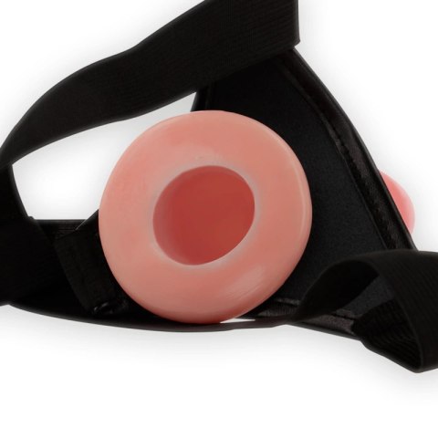 Intense Uprząż z anatomiczną nakładką 16x3 cm, elastyczna, beżowa INTENSE