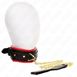 KINK Naszyjnik Model 2 - Regulowany Pasek z Imitacji Skory 37-54 cm Czarny KINK