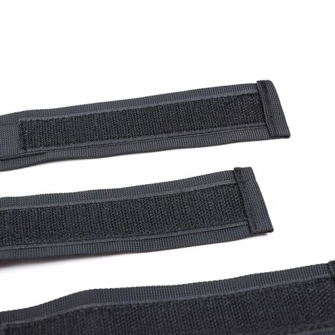 OHMAMA Fetish - Zestaw nylonowy: kołnierz i kajdanki, regulowany OHMAMA