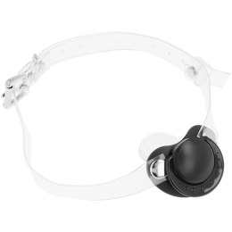 OHMAMA Fetish - przezroczysty smoczek knebel z regulacją 65,5 cm OHMAMA