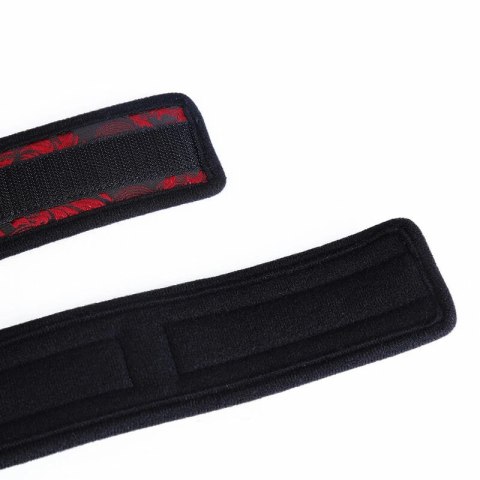 OHMAMA Kajdanki Nadgarstkowe Regulowane Skorzane Czarny Fetish OHMAMA