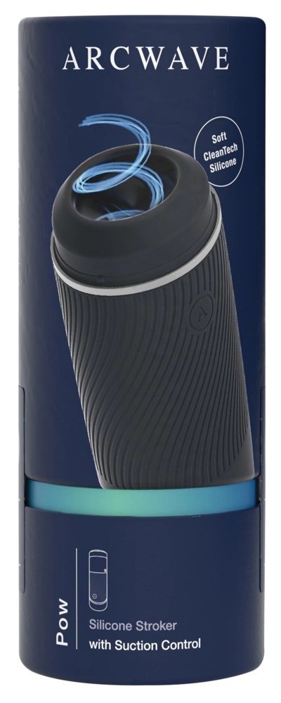 Arcwave Pow Automatyczna Maszyna Intymna, silikon CleanTech, czarna Arcwave