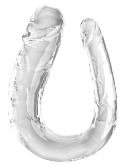 King Cock Clear Double Trouble Large - Transparentny model podwojny 44 cm King Cock