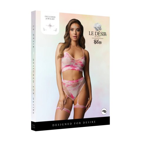 Le Desir Dazzling komplet z wysokim stanem i szelkami S-XL Le Désir by Shots