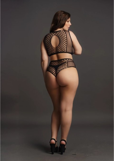 Le Desir Komplet Top i Figi Plus Size kabaretka XL-4XL czarny Le Désir by Shots