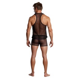 Male Power Stretch Net Tank Top L/XL czarny siateczkowy Male Power