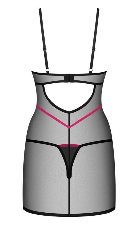 Obsessive Novenes komplet bielizny dwuczęściowy czarny XL/2XL Obsessive