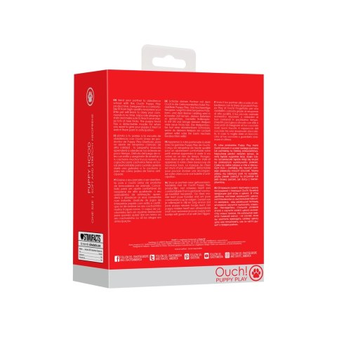 Ouch! Maska neoprenowa na twarz z odpinanym kagańcem czarna Ouch! by Shots