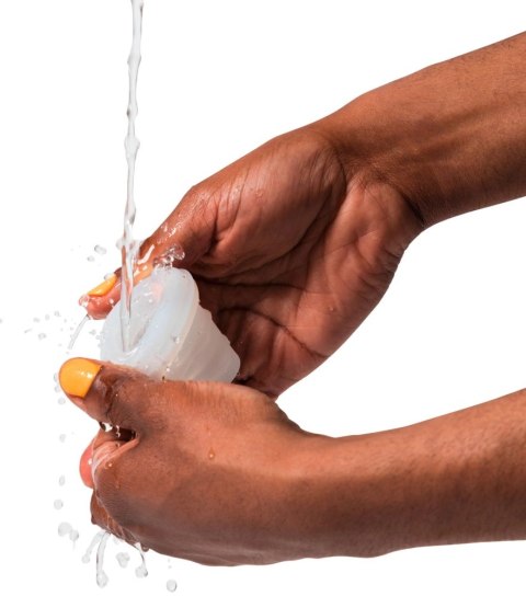 ROMP Mosh Przezroczysty Rękaw Intymny 2 Struktury TPE 6,4 cm ROMP