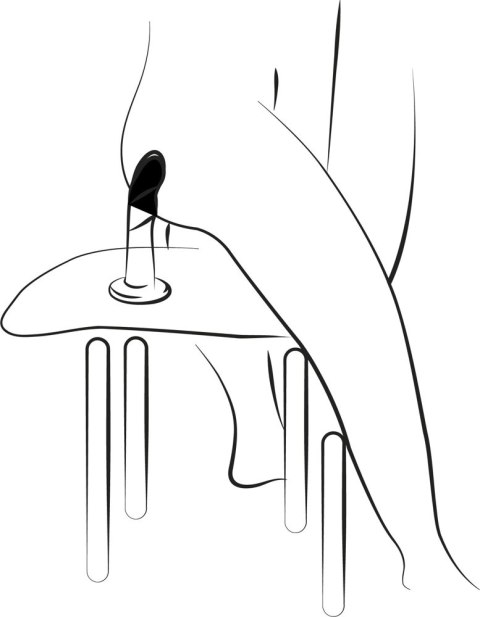 ROMP Piccolo Pegging Kit - Zestaw dwukolorowy z uprzężą i silikonowym elementem, 14 cm ROMP