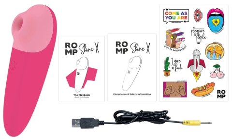 ROMP Shine X - Wibrator powietrzny z technologią Pleasure Air, 14,2 cm ROMP